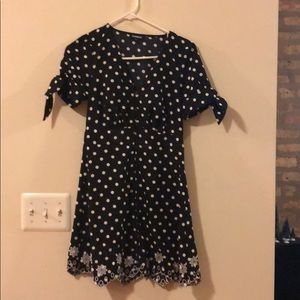 EXPRESS Polka dot dress